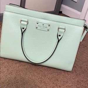 Kate Spade seafoam green shoulder bag